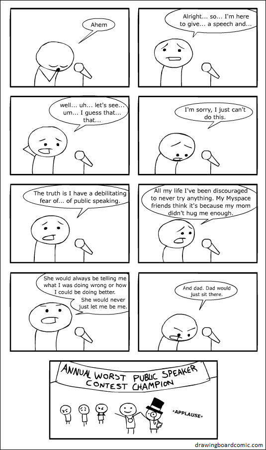 You see, he's the winner because no one wants to listen to that.