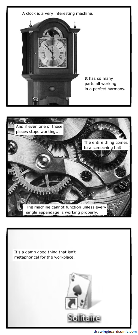 Laziness can disprove a lot of words of wisdom.