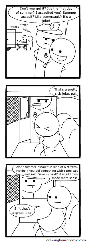 "They don't call me James 'Pun Gun' Rodney for nothing, kid."