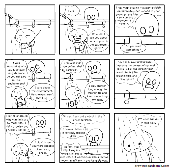 You just keep telling yourself that bed head looks good on you. You just keep telling yourself that bed head looks good on you.