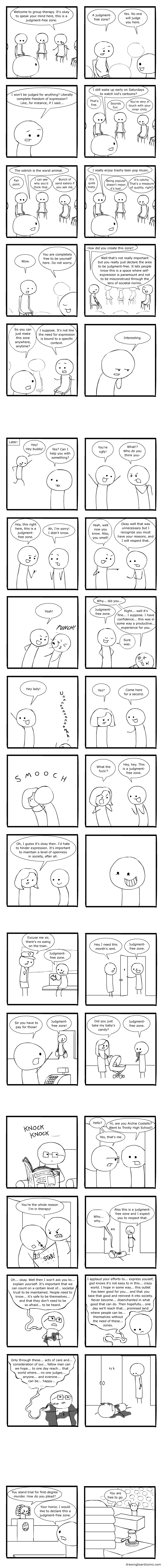 This is like a goddamn find-it puzzle of a punchline. Well, super slueths, do you think you're sharp enough find the joke in this comic?