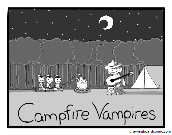 I wanted to write a ballad about them but I can't think of much that rhymes with "vampire".