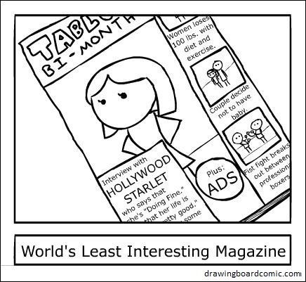 All magazines are read at that angle. It's just common sense.